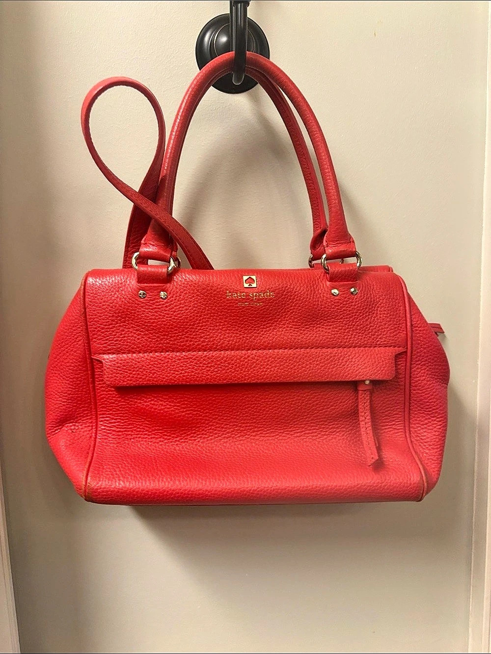 Kate Spade Red Leather Satchel